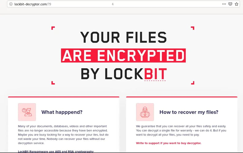 LockBit Ransomware as a Service Group